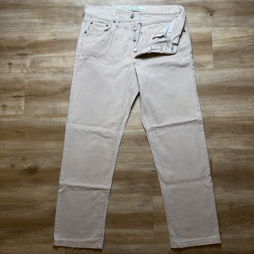 Vintage Diesel Saddle Jeans Men 32x31 Brown Loose Tapered Button Fly Y2K (Tag33) - Picture 1 of 12